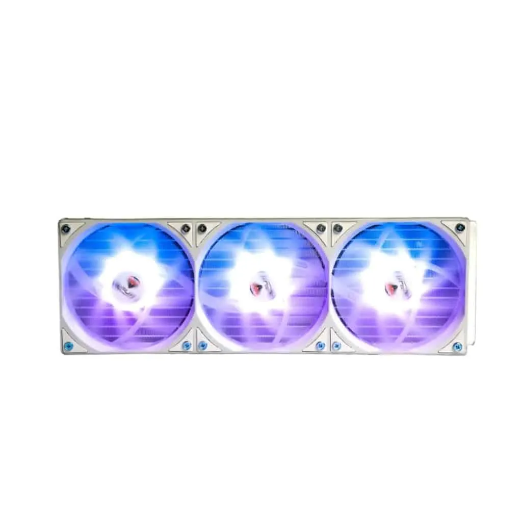Buy GFury GF-360 (White) Hurrican 360mm ARGB AIO Liquid CPU Cooler online in Pakistan at WaddaGamer