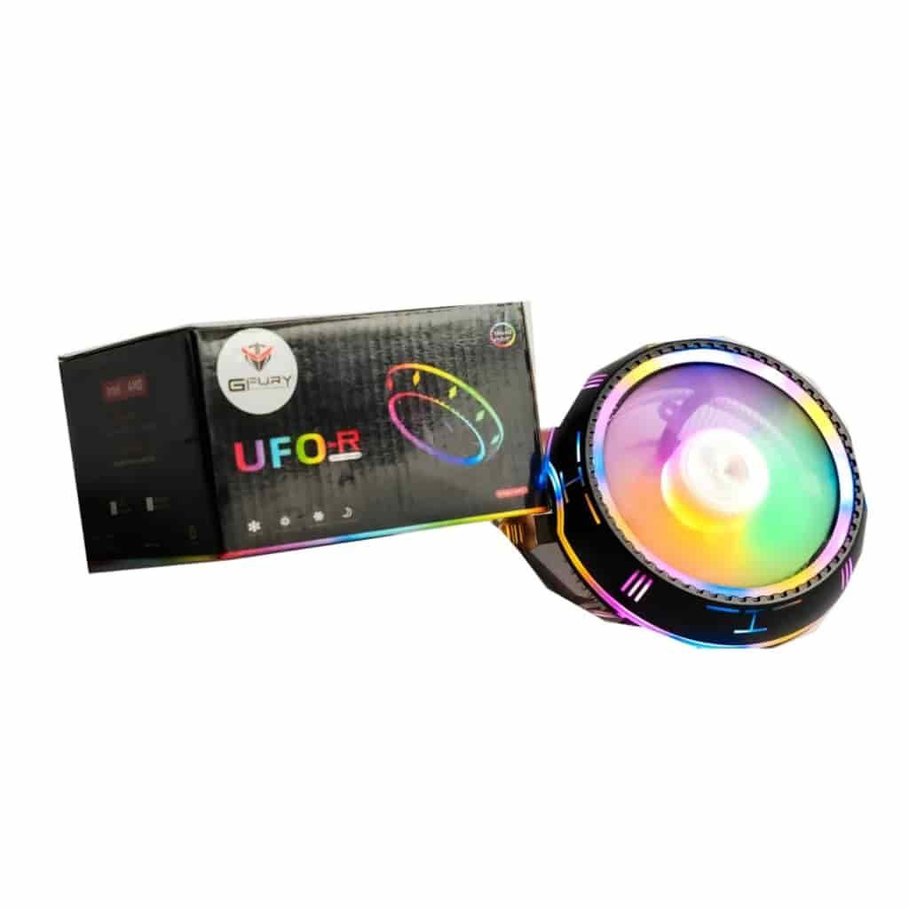 GFURY UFO-R (Black with RGB) Air CPU Cooler Fan
