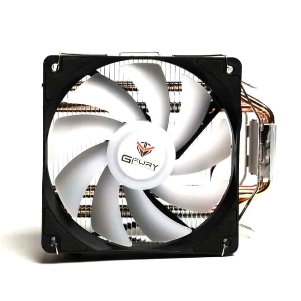 GFury GF-T400 COOL STORM (Black White with ARGB) Single Fan Air CPU Cooler