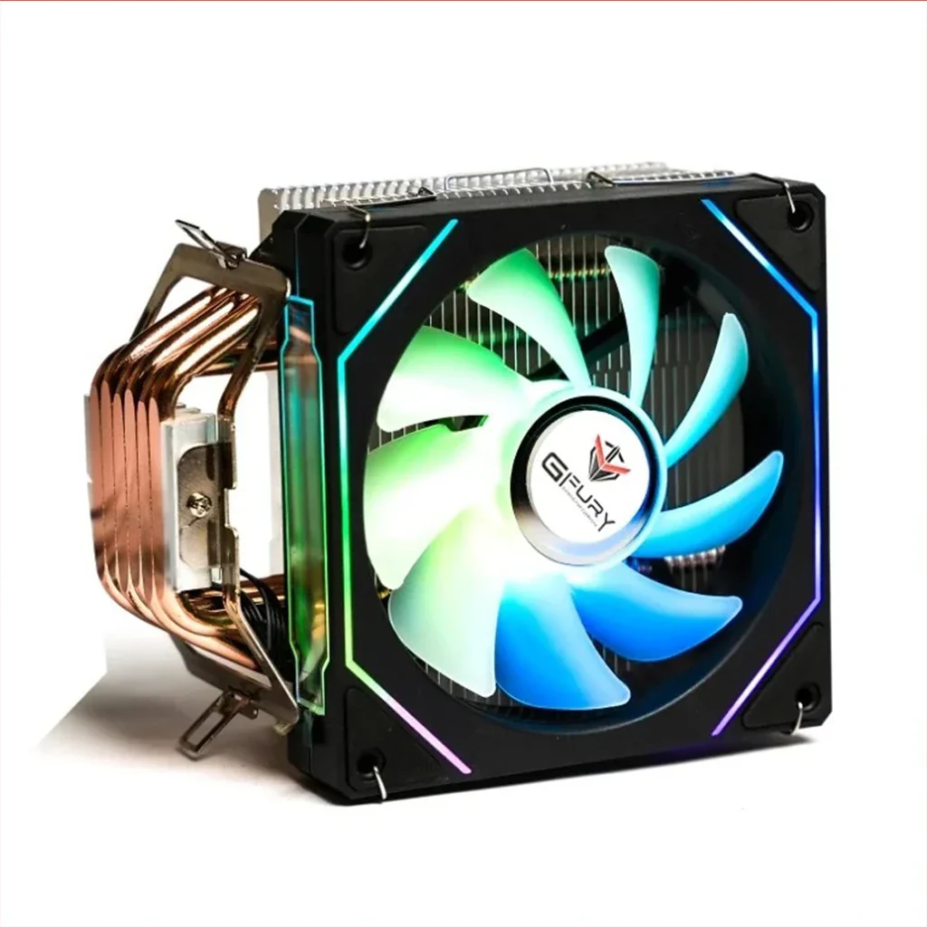 GFury GF-T600 COOL STORM (Black White with ARGB) Single Fan Air CPU Cooler
