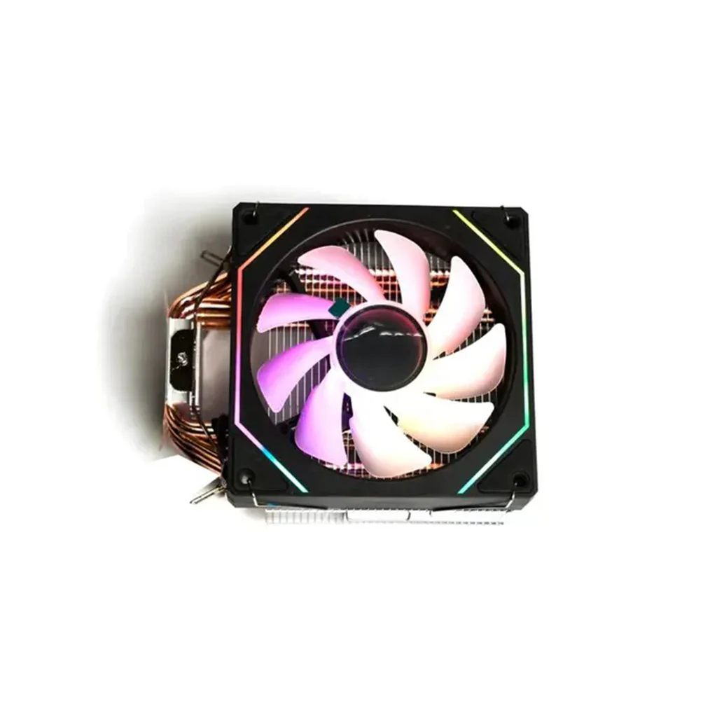 Buy GFury GF-T600 COOL STORM (Black White with ARGB) Single Fan Air CPU Cooler online in Pakistan at WaddaGamer
