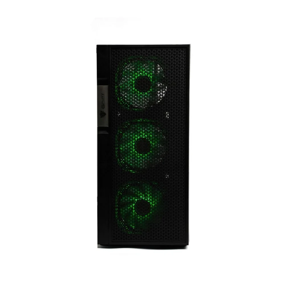 GFury Edge GF-2200 (Black) Mid Tower Dust Protection & Left-Side Tempered Glass Gaming PC Case price in Pakistan product image