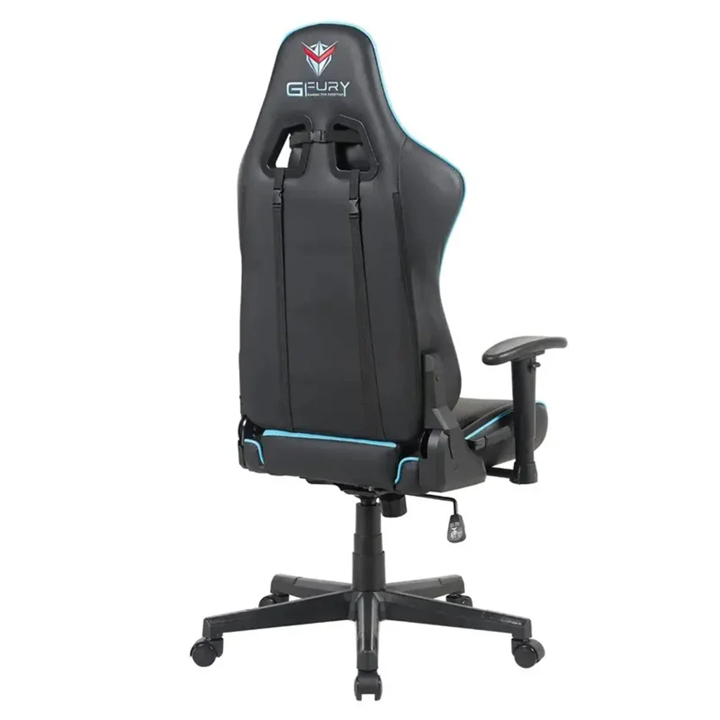 GFURY KW-G6287 (Black & Blue) 2D Armrests with 350mm Nylon Base Gaming Chair image 4
