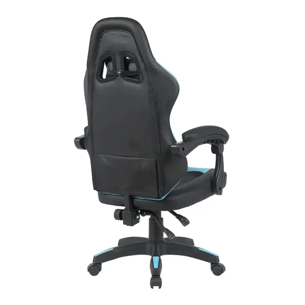 GFury KW-G8193 (Black & Blue) Premium Leather with 20mm Nylon Base Gaming Chair image 4