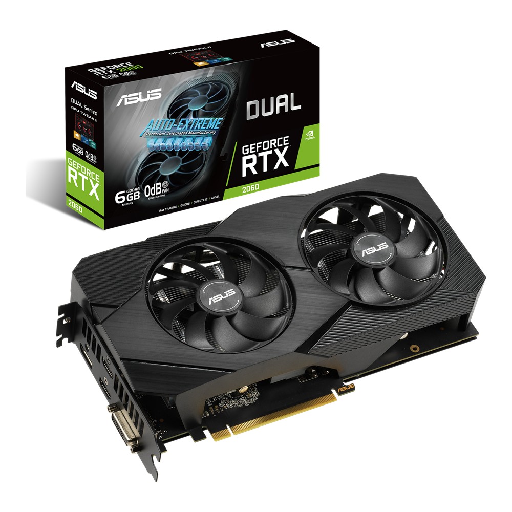 ASUS Dual GeForce RTX 2060 EVO (Black) 6GB GDDR6 Graphics Card (Used)