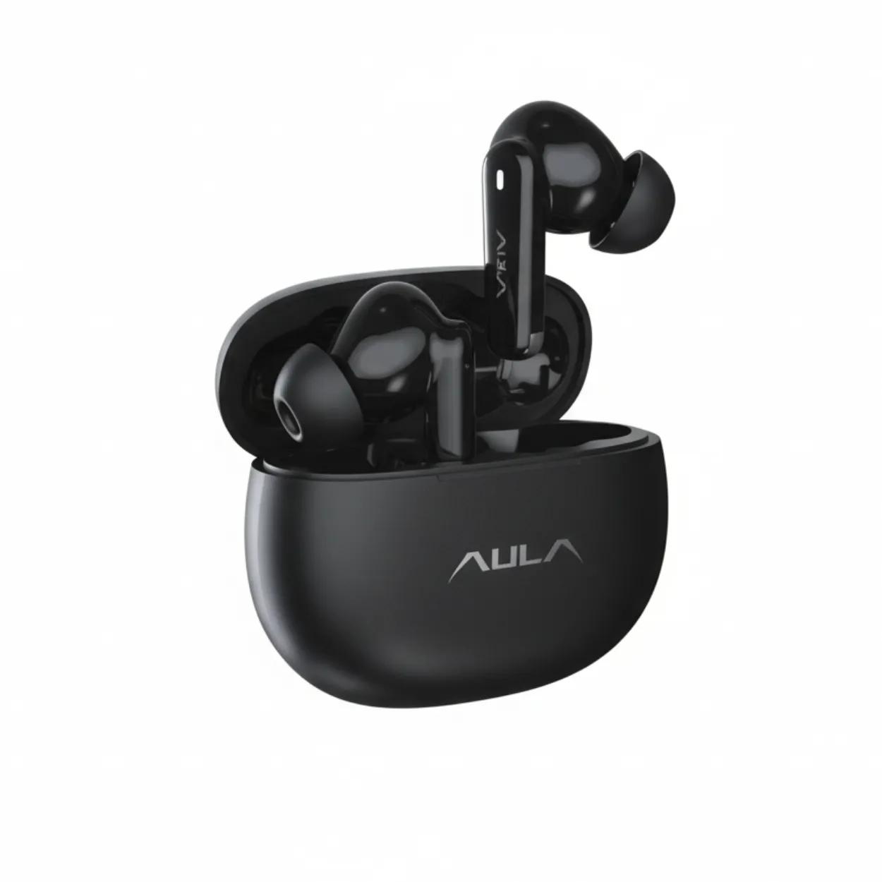 AULA H150 (Black) with ANC, Bluetooth 5.4 & 28 Hours Battery Life True Wireless Earbuds