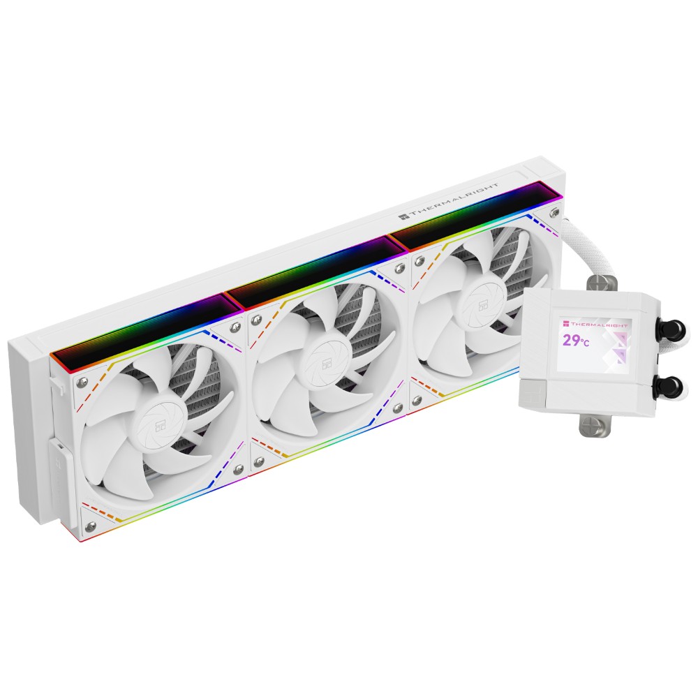 Thermalright Core Matrix 360 Vision (White) 3.95″ IPS LCD Display with ARGB Fans AIO Liquid CPU Cooler