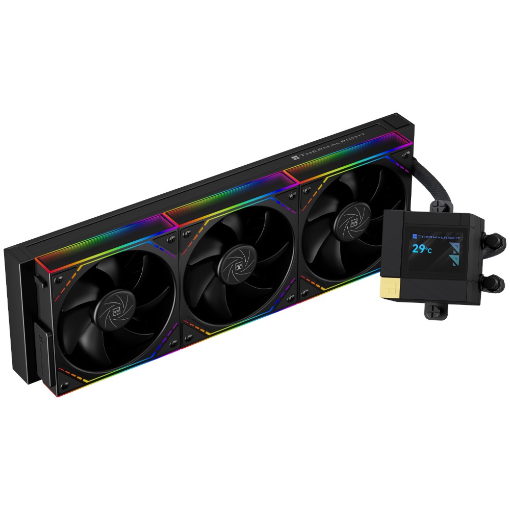 Thermalright Core Matrix 360 Vision (Black) 3.95″ IPS LCD Display with ARGB Fans AIO Liquid CPU Cooler