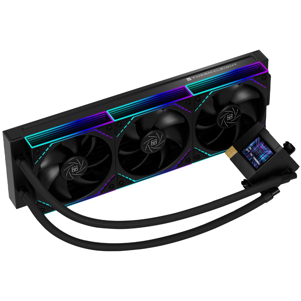 Thermalright Core Matrix 360 Vision (Black) 3.95″ IPS LCD Display with ARGB Fans AIO Liquid CPU Cooler