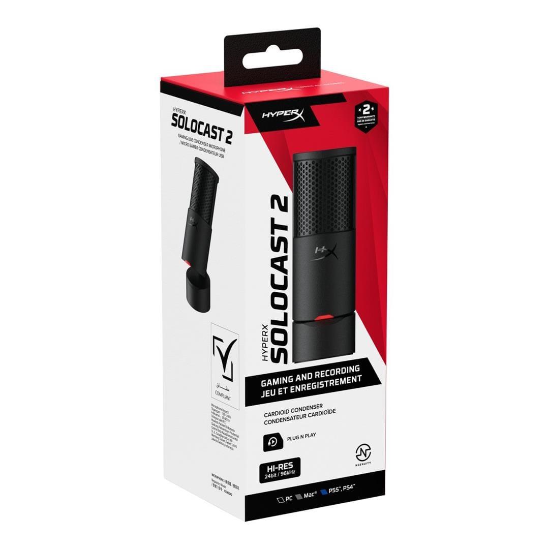 HyperX SoloCast 2 (Black) USB Gaming Condenser Microphone