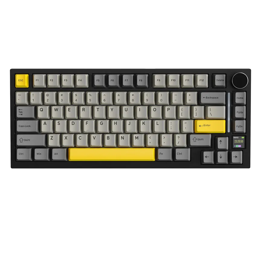 Attack Shark pc gear Attack Shark X820 (Star Black) Ultra Tri-mode Gasket Mechanical Keyboard front view