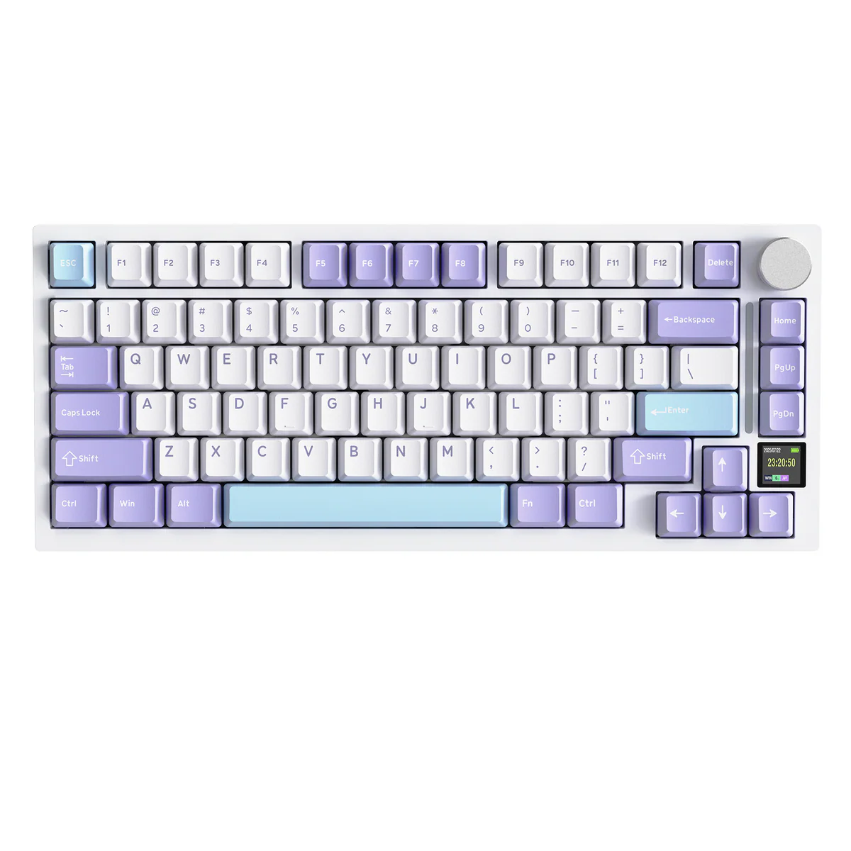 Attack Shark pc gear Attack Shark X820 (Starlight White) Ultra Tri-mode Gasket Mechanical Keyboard front view