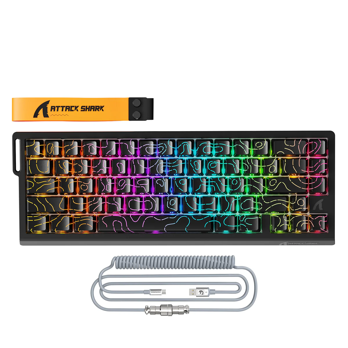 Buy Attack Shark X68 Pro HE (Black Contour) Wireless Rapid Trigger Gaming Keyboard online in Pakistan at WaddaGamer