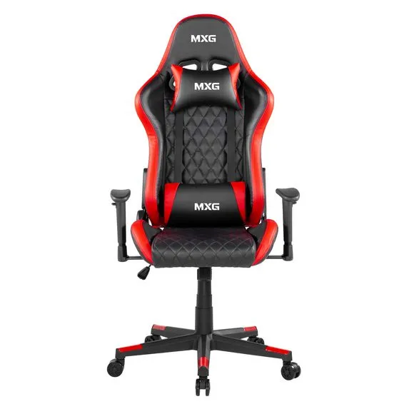 MXG GCH-01 (Black & Red) Large Diamond Quilted PU Gaming Chair