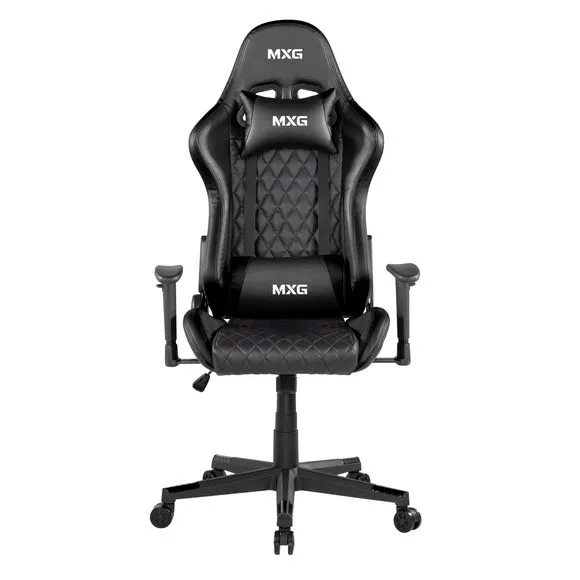 MXG GCH-01 (Black) Large Diamond Quilted PU Gaming Chair