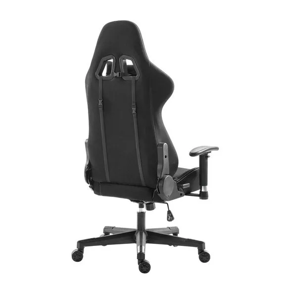 MXG FGC-01 (Black) Upholstered Fabric Ergonomic Gaming Chair
