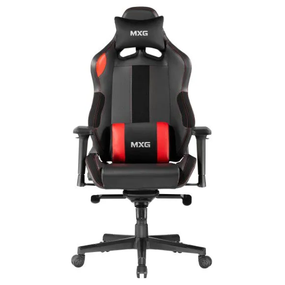MXG PGC-01 (Black & Red) Frog Mechanism Premium PVC Ergonomic Gaming Chair