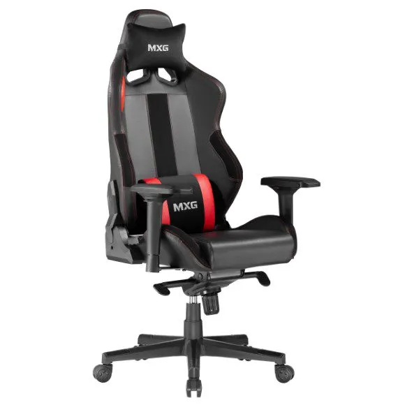 MXG PGC-01 (Black & Red) Frog Mechanism Premium PVC Ergonomic Gaming Chair