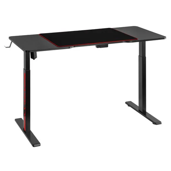 MXG MGD-01R (Matte Black) Motorized Sit-Stand RGB Gaming Desk