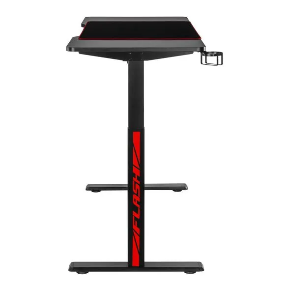 MXG MGD-01R (Matte Black) Motorized Sit-Stand RGB Gaming Desk image 4