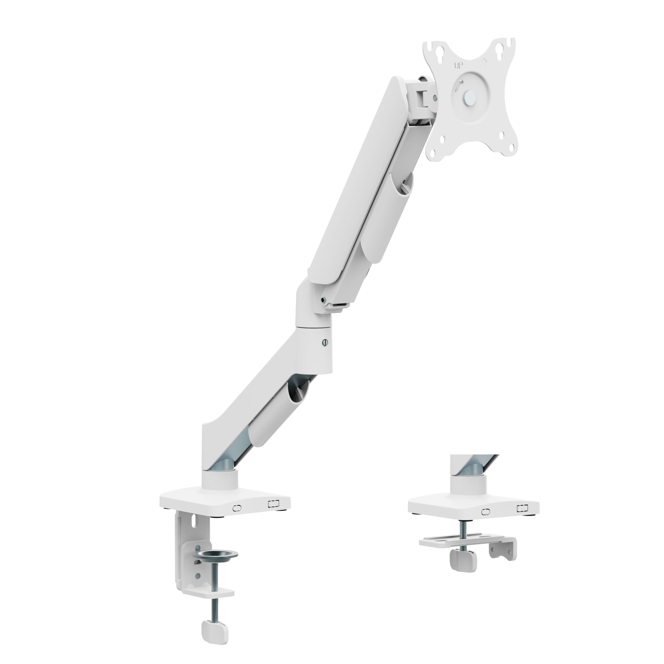 MXG EMA-12 (White) Economical Mechanical Spring Single Monitor Arm
