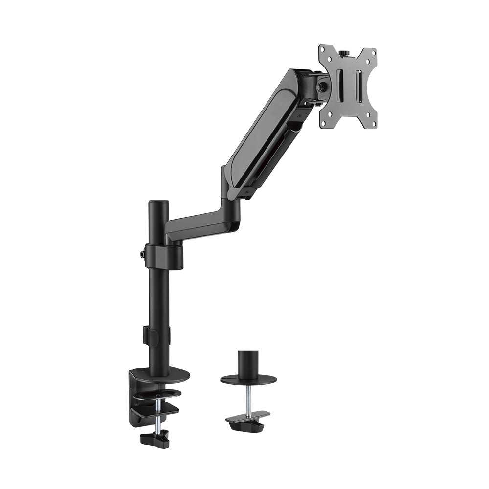 MXG PMA-12 (Black) Single Monitor Pole-Mounted Spring-Assisted Monitor Arm