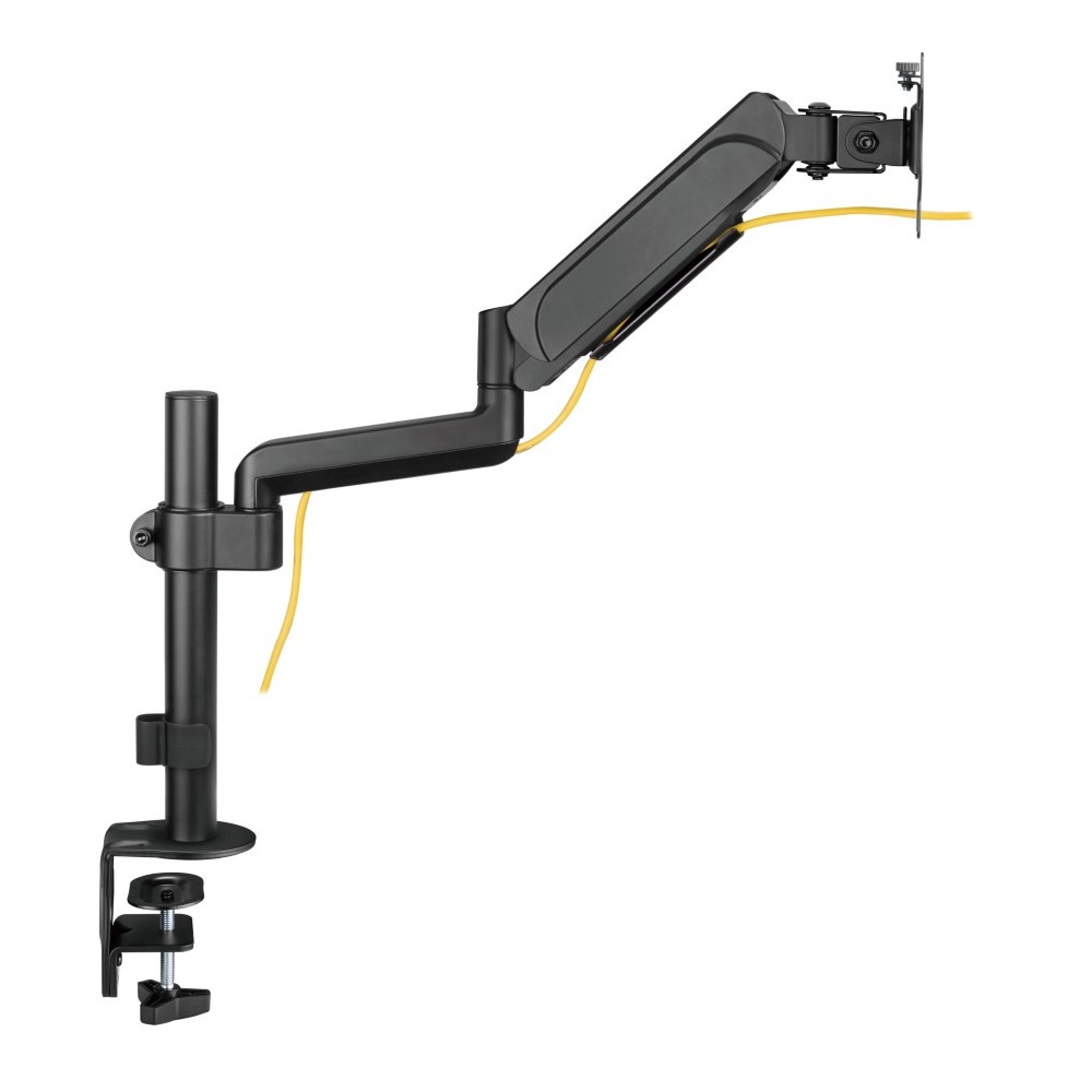 MXG PMA-12 (Black) Single Monitor Pole-Mounted Spring-Assisted Monitor Arm