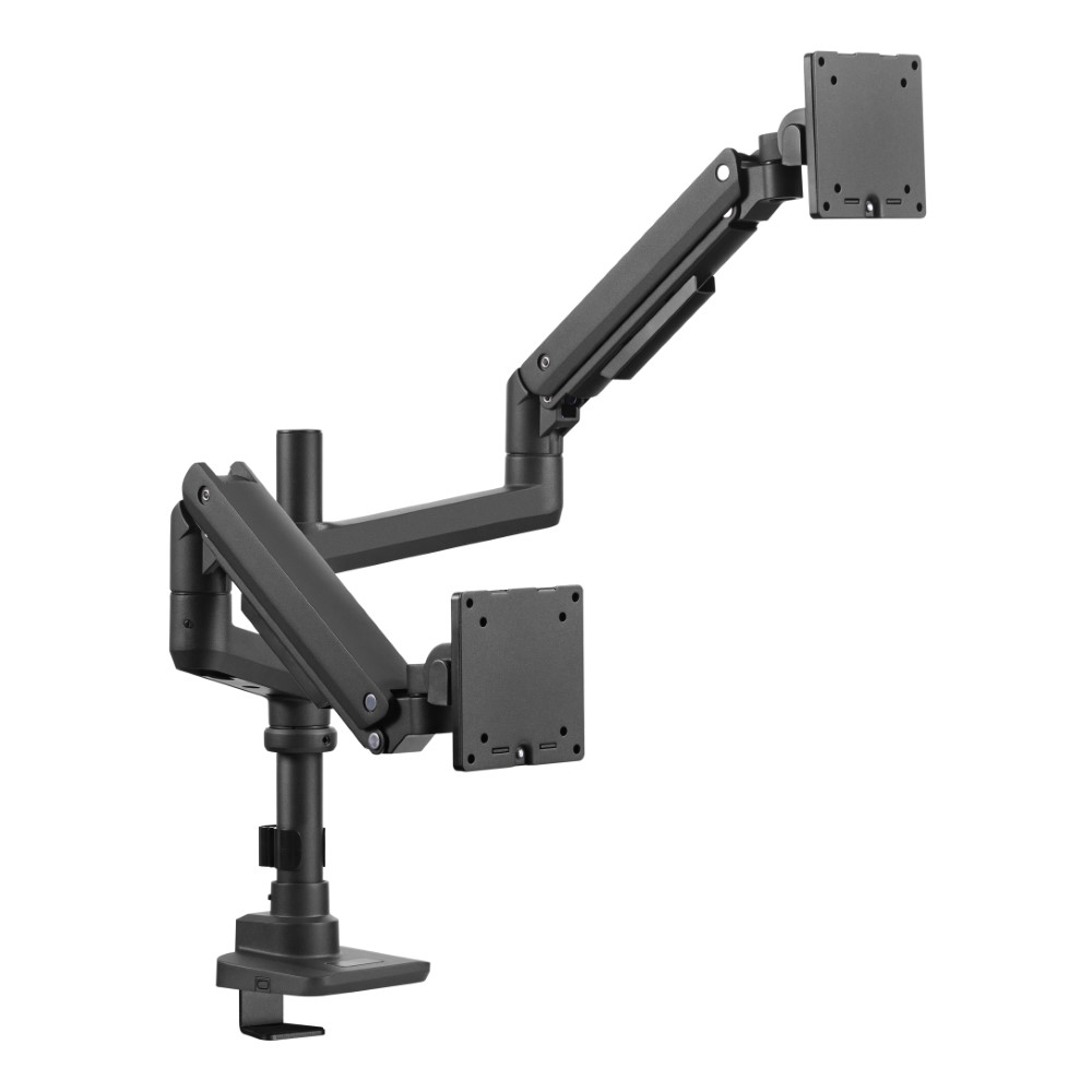 MXG VMA-24P (Black) Heavy-Duty Dual Stacked Gas Spring Monitor Arm