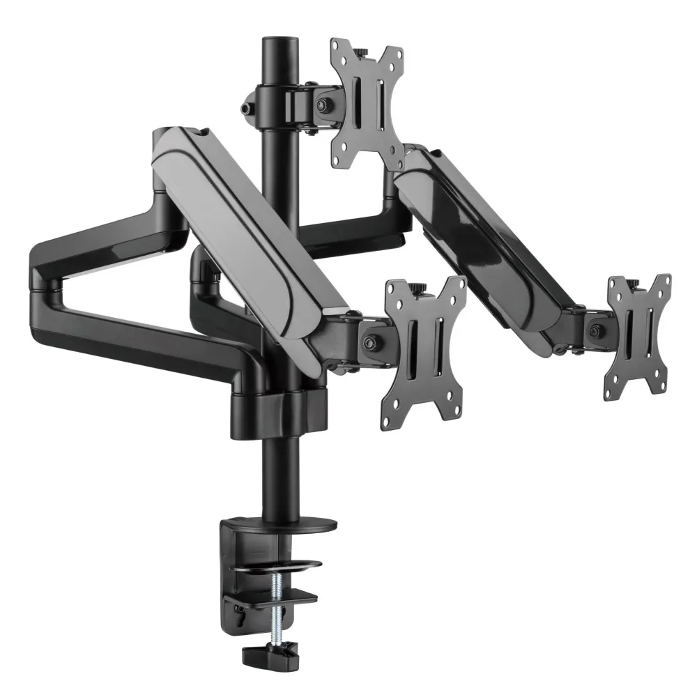 Buy MXG BMA-36 (Black) Triple Pole Mounted Premium Aluminum Spring Monitor Arm online in Pakistan at WaddaGamer