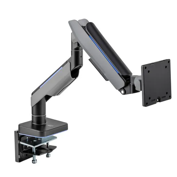 Buy MXG HMA-12R (Matte Gray) Heavy Duty RGB Gaming Monitor Arm online in Pakistan at WaddaGamer