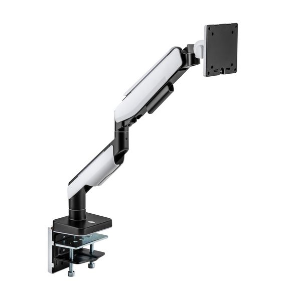 MXG HMA-12R (Matte White) Heavy Duty RGB Gaming Monitor Arm