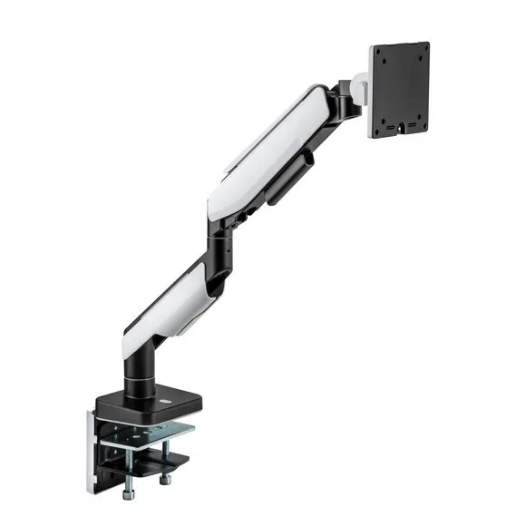 MXG HMA-12R (Matte White) Heavy Duty RGB Gaming Monitor Arm