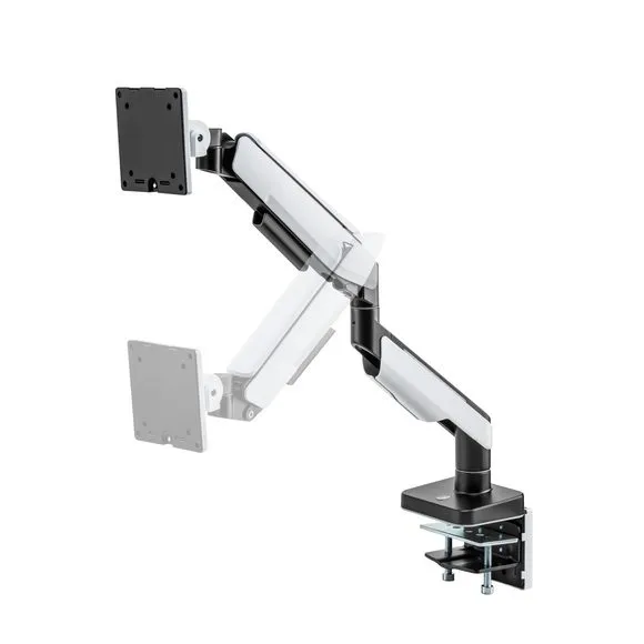 MXG HMA-12R (Matte White) Heavy Duty RGB Gaming Monitor Arm image 4