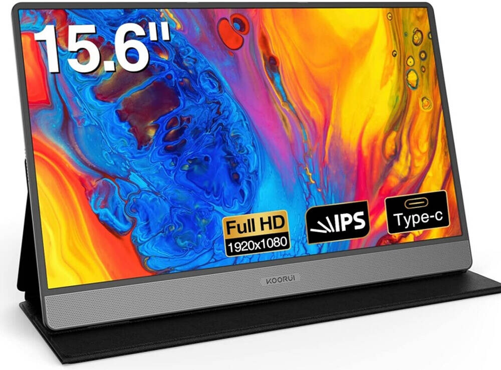 KOORUI E1511A (Black) 15.6" FHD IPS Display Portable Monitor