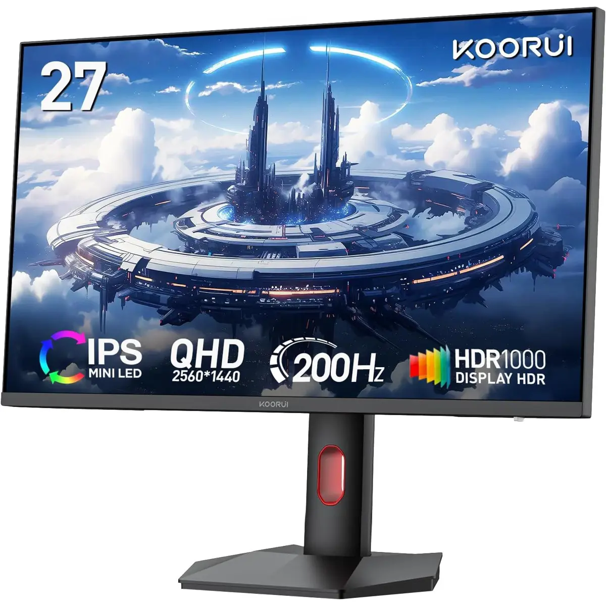 KOORUI S2721PM (Black) 27" QHD 200Hz miniLED Gaming Monitor price in Pakistan product image