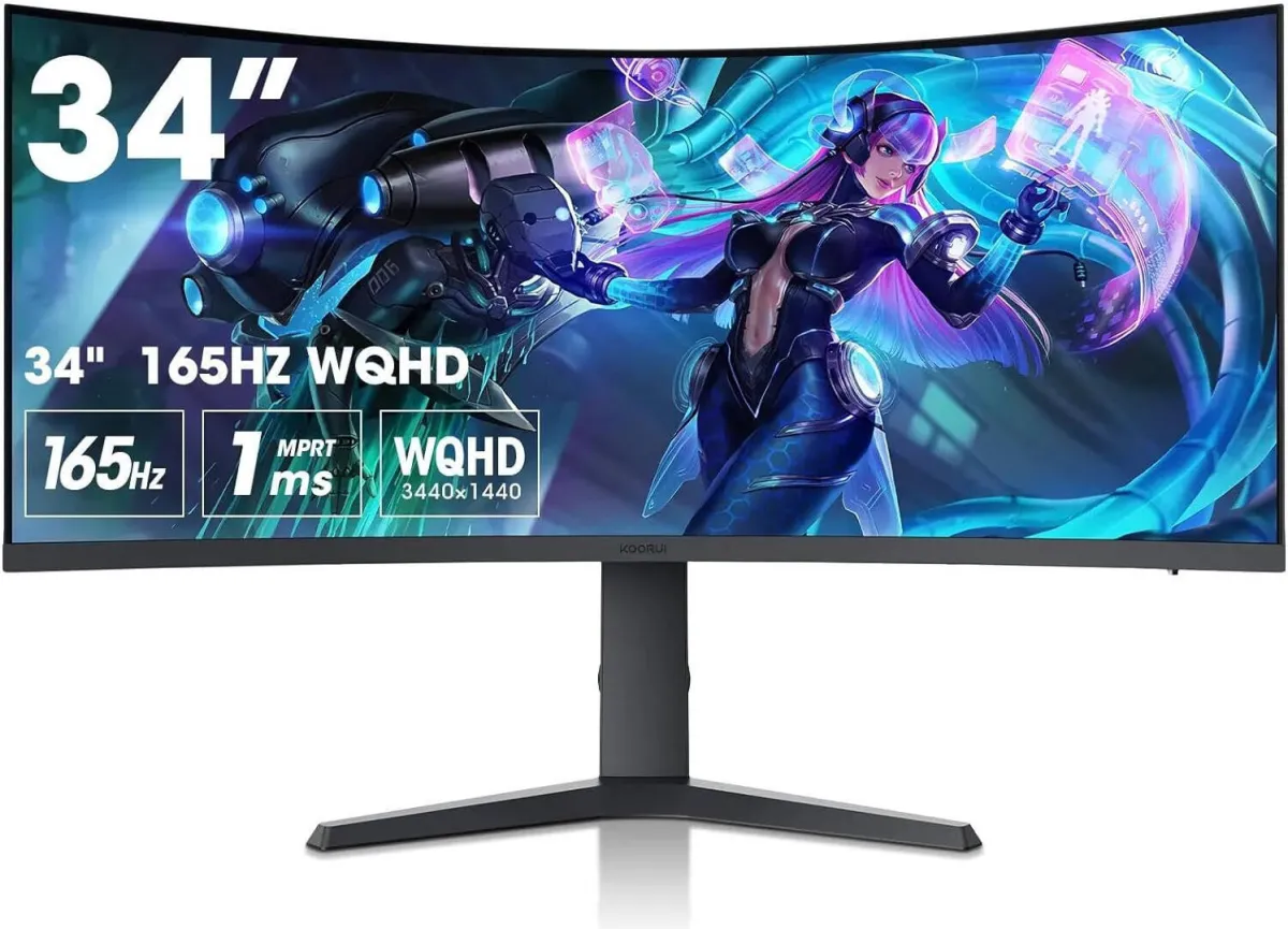 Koorui 34E6UC (Black) 34" VA WQHD Curved Gaming Monitor price in Pakistan product image