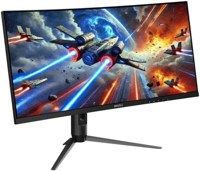 Buy KOORUI G3441XC (Black with RGB) 34" UWQHD 240Hz Curved VA Display Gaming Monitor online in Pakistan at WaddaGamer