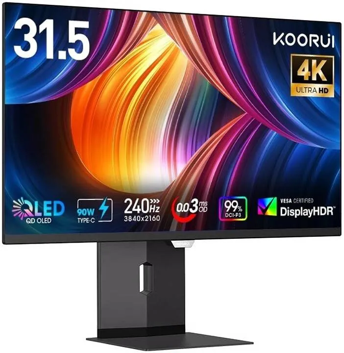 KOORUI S3241XO (Black) 32" OLED 4K 240Hz 0.03ms QD-OLED Gaming Monitor