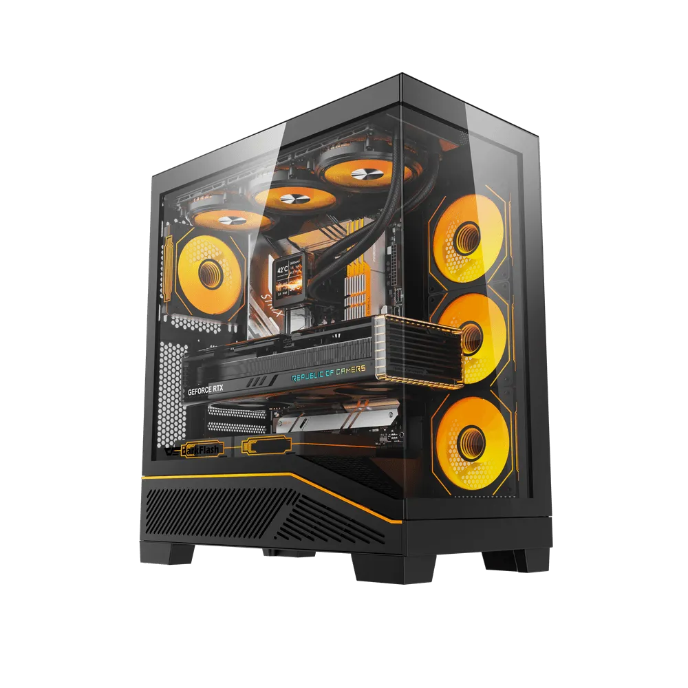 Darkflash K430 (Black) ATX Gaming PC Case price in Pakistan product image