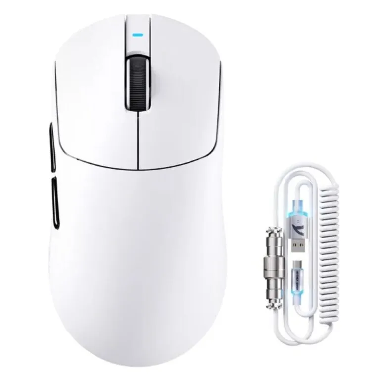 Attack Shark X8 Plus (White) Tri-mode With C06 ULTRA Cable Wireless Gaming Mouse price in Pakistan product image