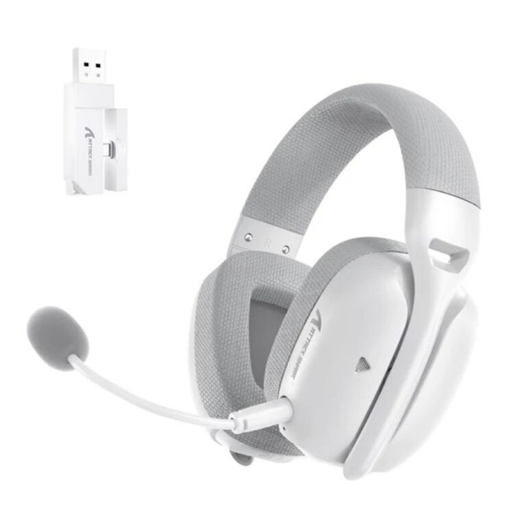 Attack Shark L80 PRO (White) Wireless Gaming Headphone