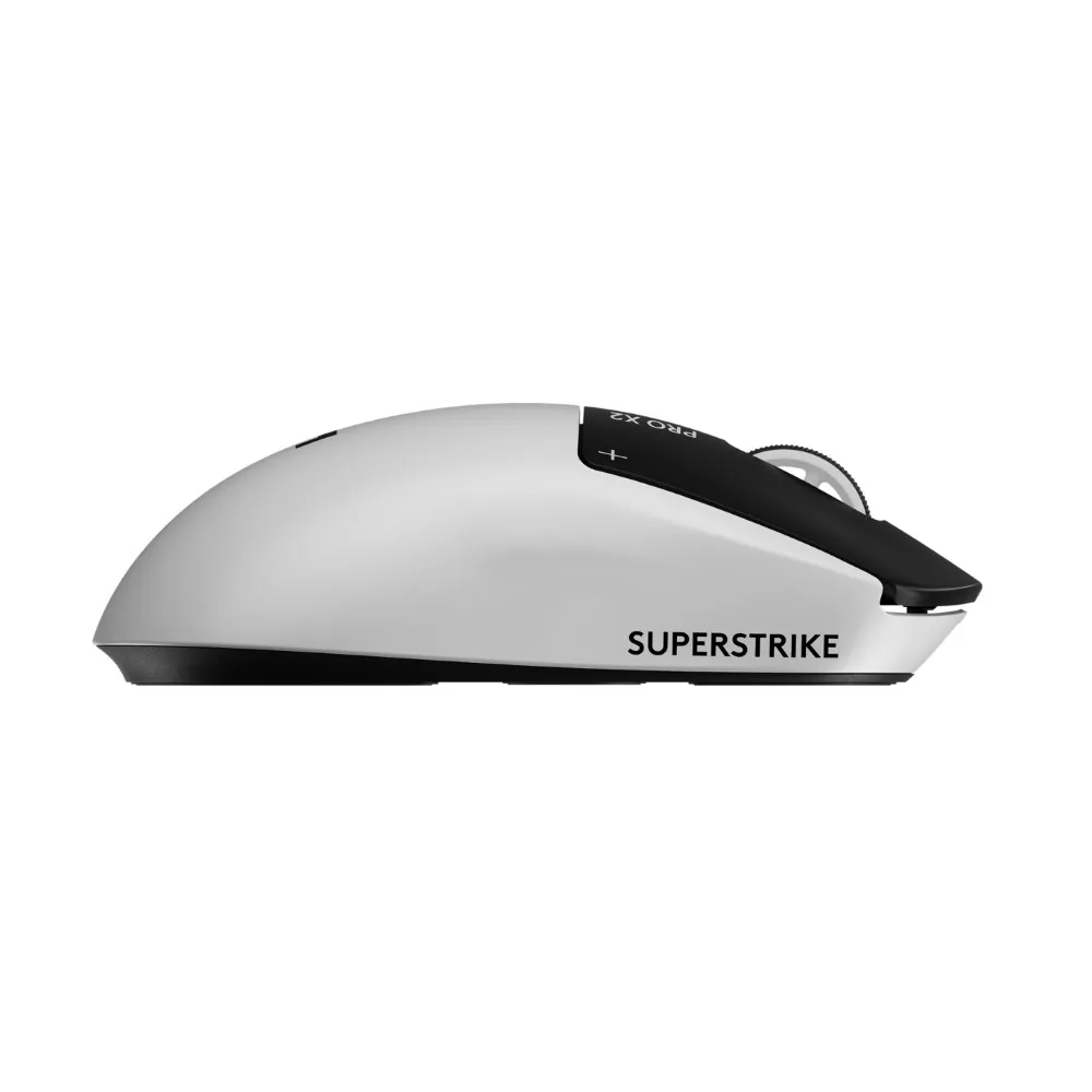 Logitech pc gear Logitech G Pro X2 (Black & White) SUPERSTRIKE Wireless Gaming Mouse front view