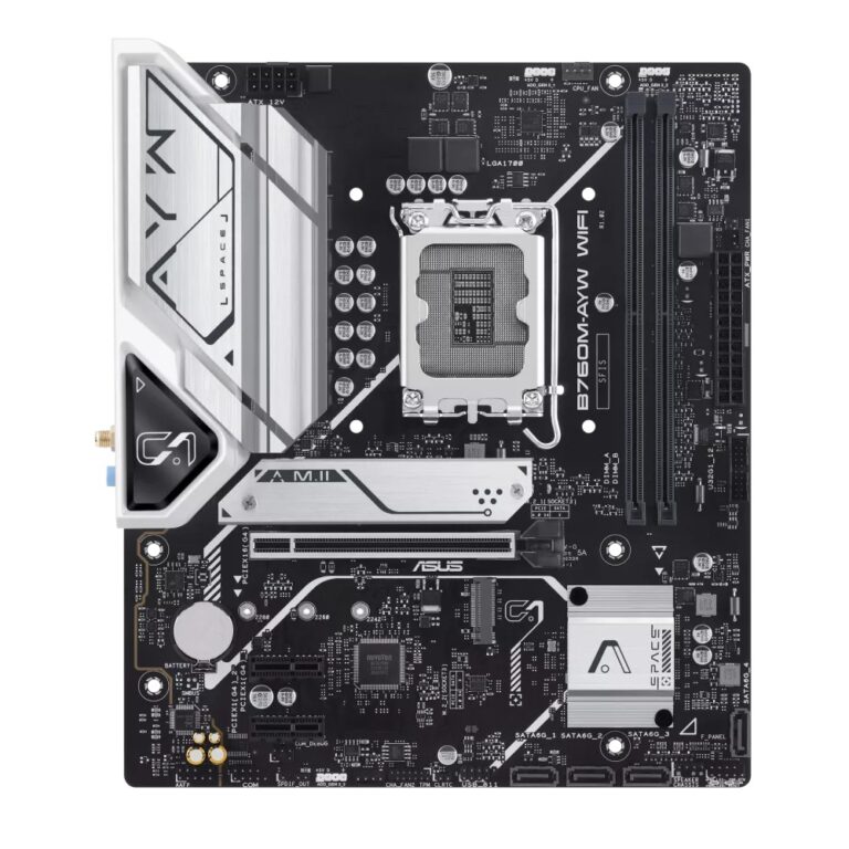 ASUS B760M-AYW (Black) WIFI Micro-ATX Motherboard