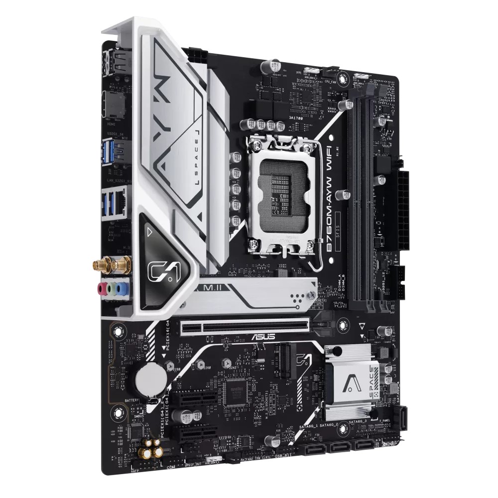 ASUS B760M-AYW (Black) WIFI Micro-ATX Motherboard