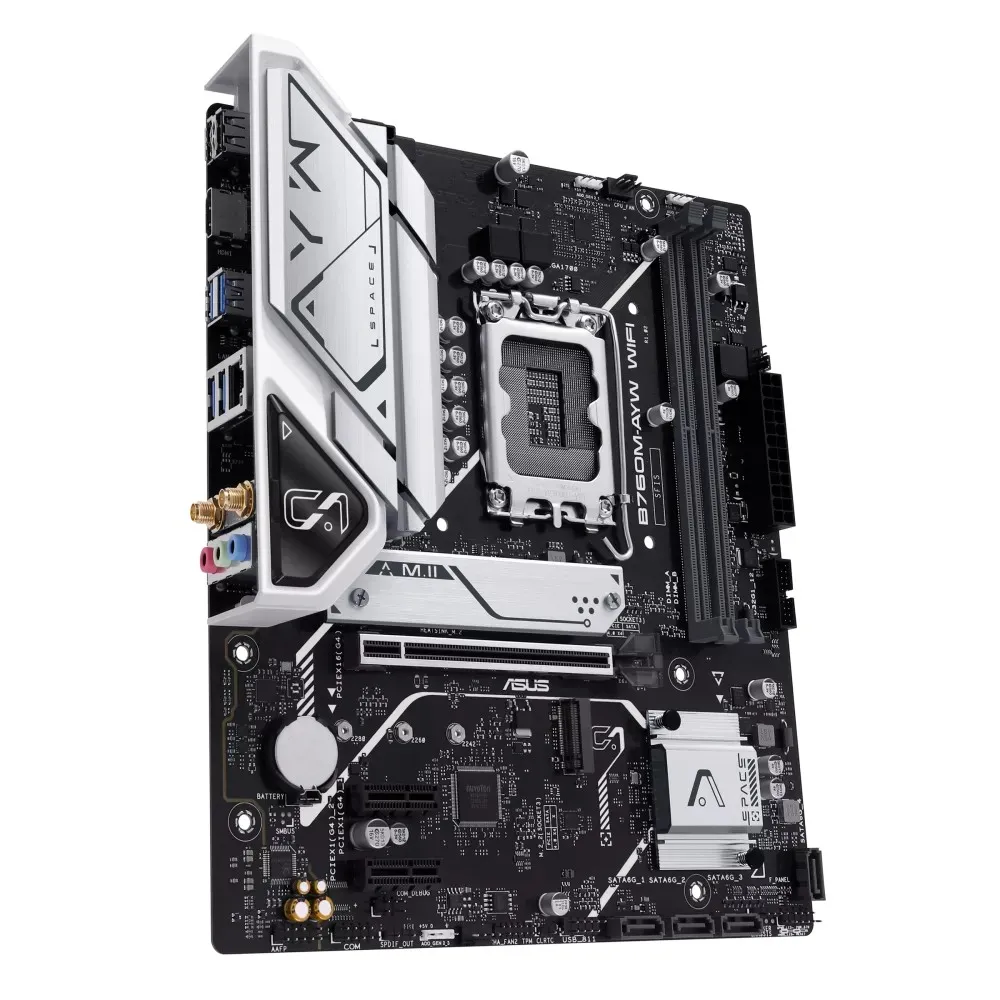 Buy ASUS B760M-AYW (Black) WIFI Micro-ATX Motherboard online in Pakistan at WaddaGamer