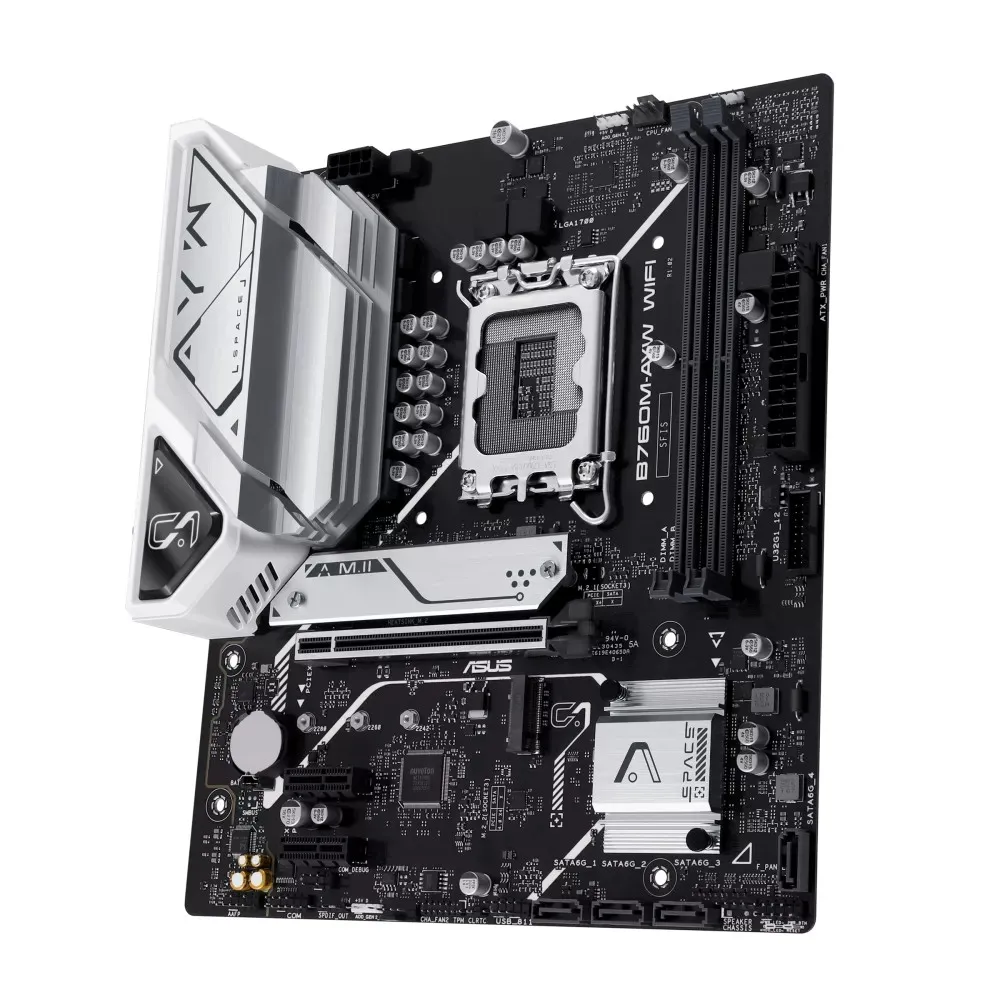 ASUS B760M-AYW (Black) WIFI Micro-ATX Motherboard image 4