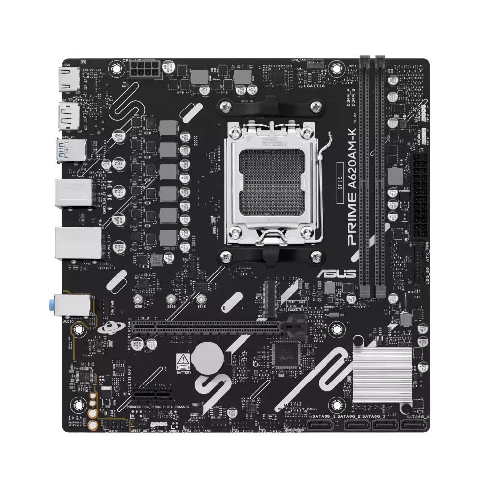 ASUS PRIME A620AM-K-CSM (Black) Micro-ATX Motherboard