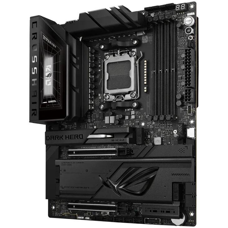 Buy ASUS ROG Crosshair X870E (Black) Dark Hero ATX Gaming Motherboard online in Pakistan at WaddaGamer