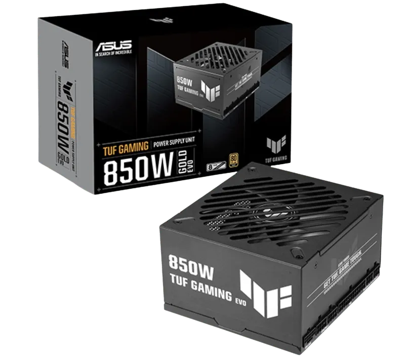 ASUS TUF 850G EVO (Black) 850W 80 PLUS Gold Fully Modular ATX 3.1 Gaming Power Supply