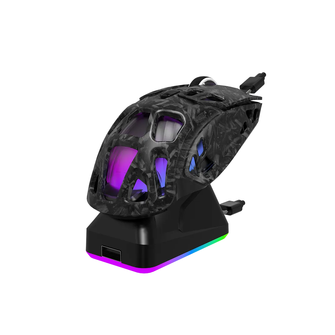 Jedel GWH-111 (Black) 6D Triple Mode with Charging Dock Professional Gaming Mouse image 4